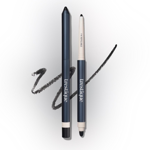 NIB treStiQue Line Sharpen + Smudge Dual-Ended Eye Pencil- Santorini Black Sands - Picture 1 of 10